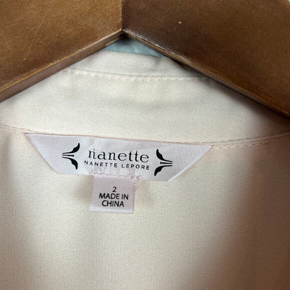 Nanette Lepore Y2K Shirt Dress Short Sleeveless Button Front Blush DIY - 2 - Picture 4 of 5